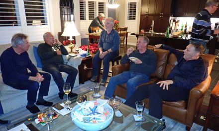 Men’s Book Club meets to discuss Lee Child’s – Killing Floor (at Don’s place)