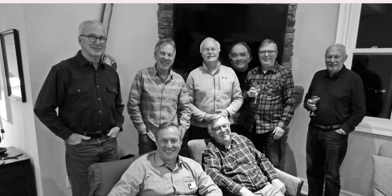 Men’s Book Club meets at Dave Heaslip’s place